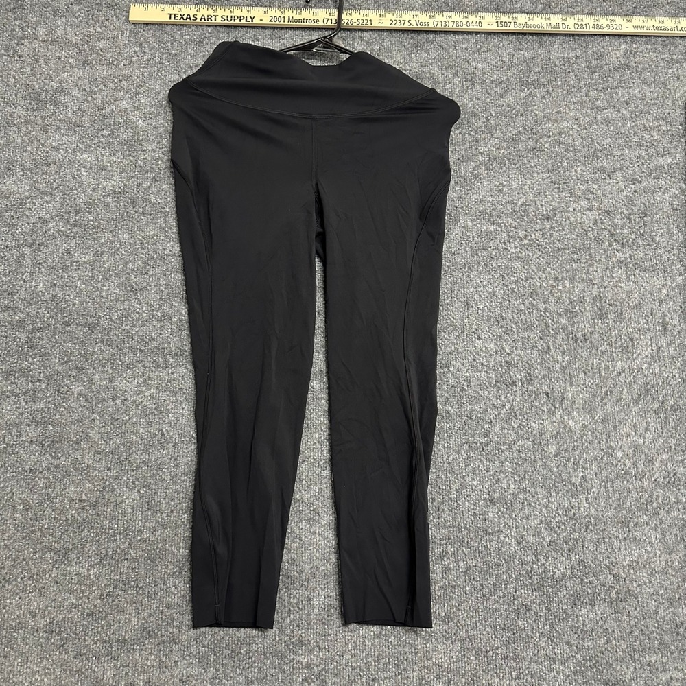 Lululemon Leggings Womens Size 4 Black High Rise Cropped Athletic Yoga Pants